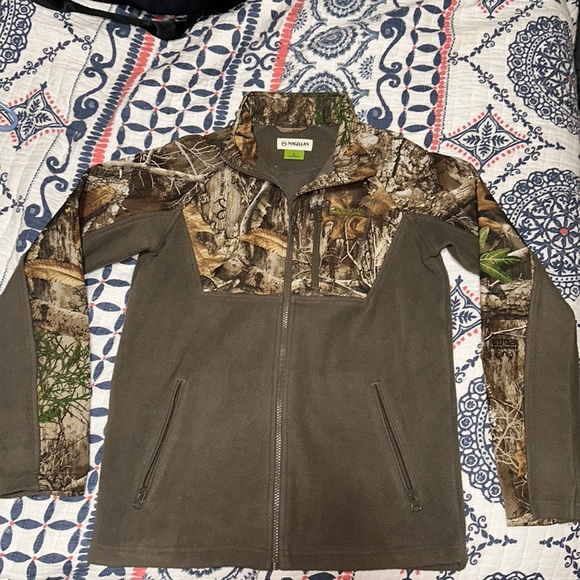 YL Magellan RealTree Camo Zip up fleece jacket - Picture 1 of 5